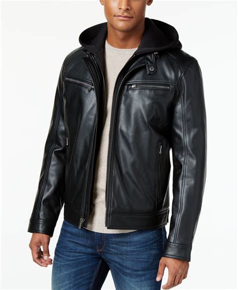 fake michael kors jacket - Michael Kors leather jacket men.